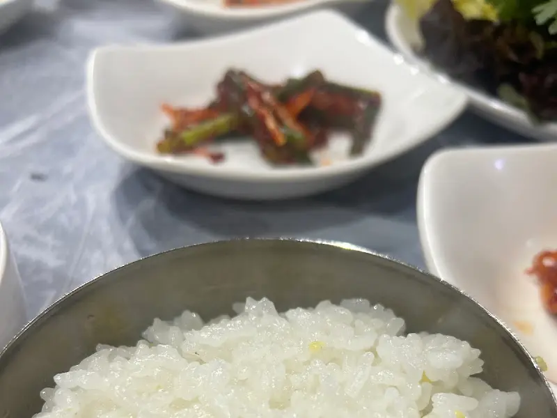 갓 지은 따끈한 밥