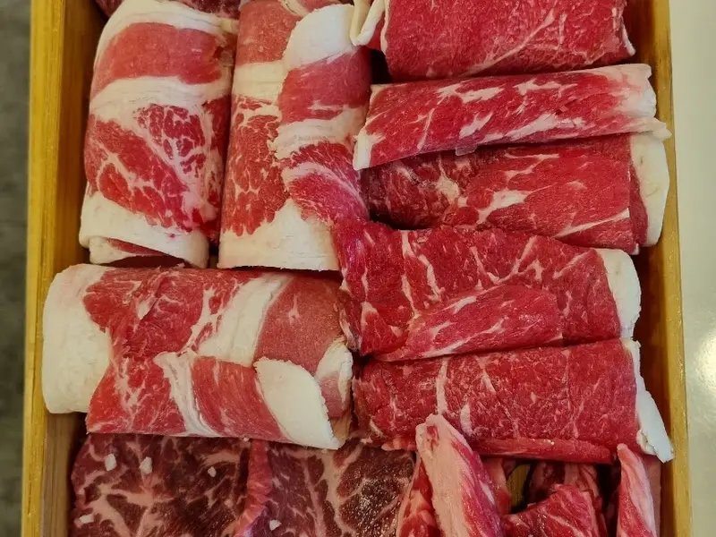 환상적인 마블링의 소고기