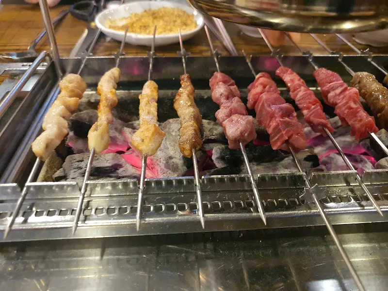 맛있게 익어가는 양꼬치