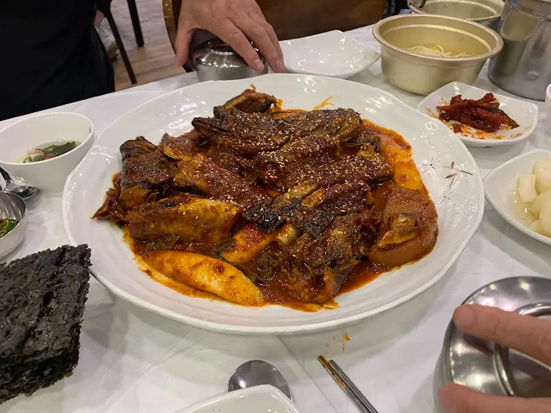 푸짐한 코다리찜 한 상 차림