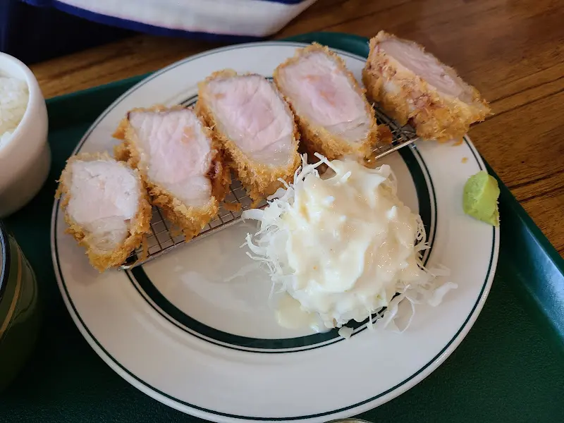 안심 돈까스 단면