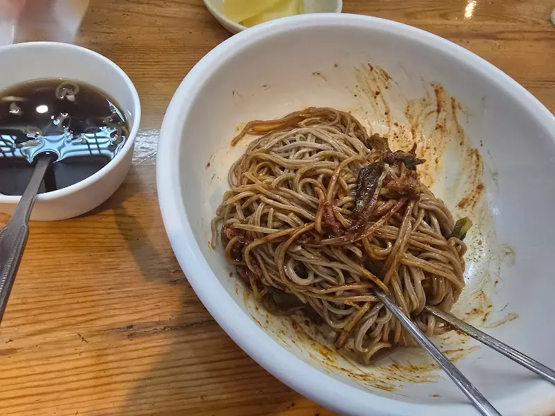 유림면 비빔메밀