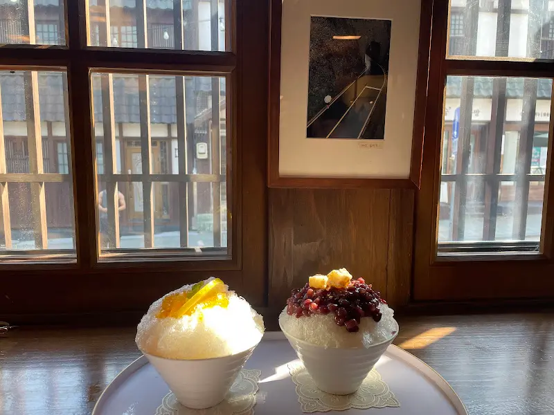 팥빙수와 유자빙수