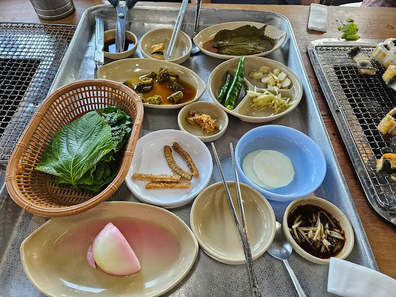 장어구이 한 상 차림