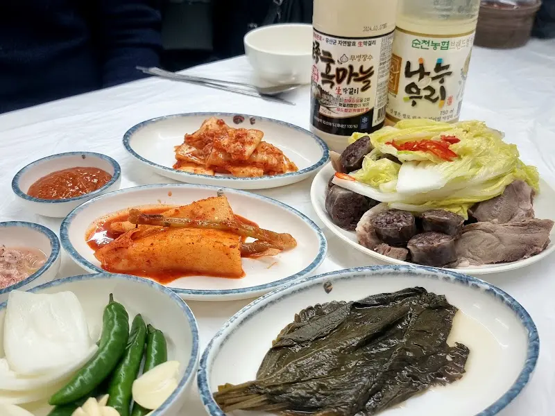 순대와 알배추