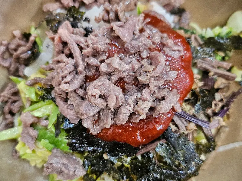 육회비빔밥 클로즈업