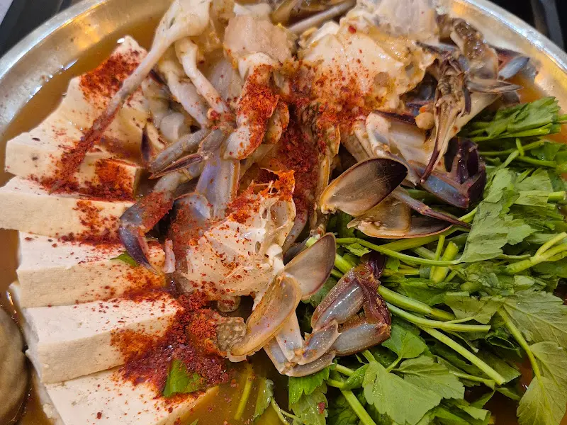 바지락 된장전골