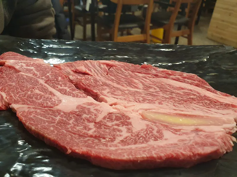 환상적인 마블링의 등심