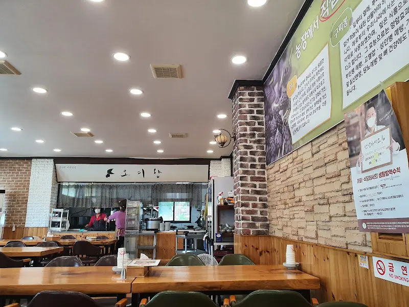 따뜻하고 아늑한 식당 내부