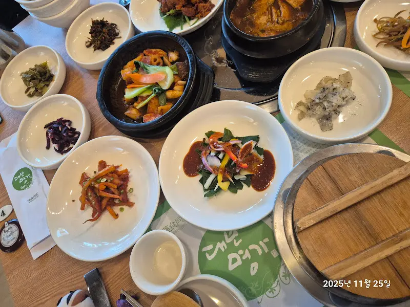 다양한 반찬 클로즈업