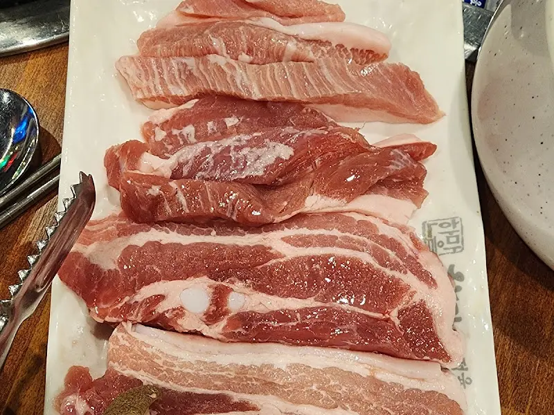 모듬 삼겹살의 아름다운 자태