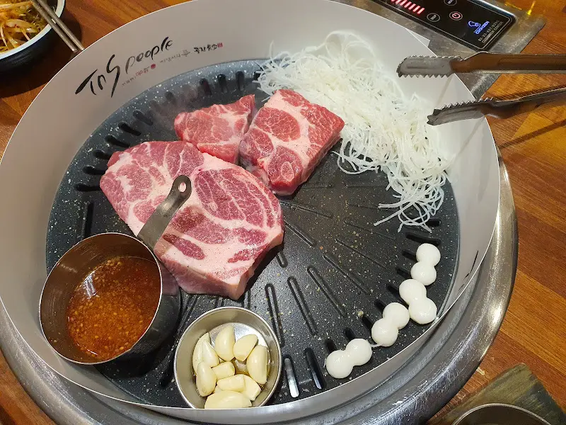 다담시리의 숙성 삼겹살과 목살