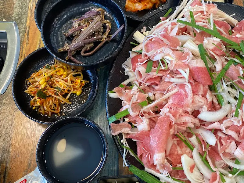 오리 불고기의 클로즈업