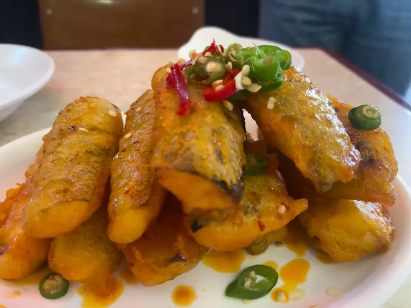 매콤달콤한 가지튀김