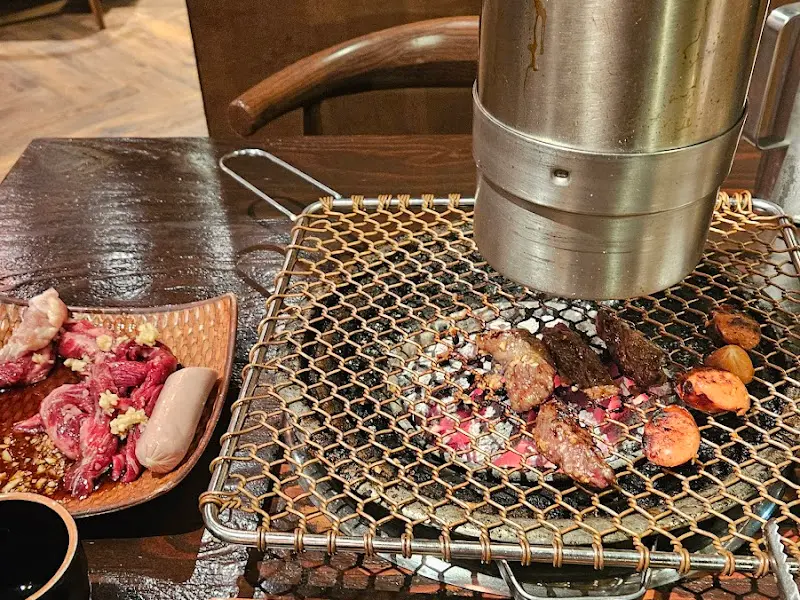 숯불과 환풍 시설