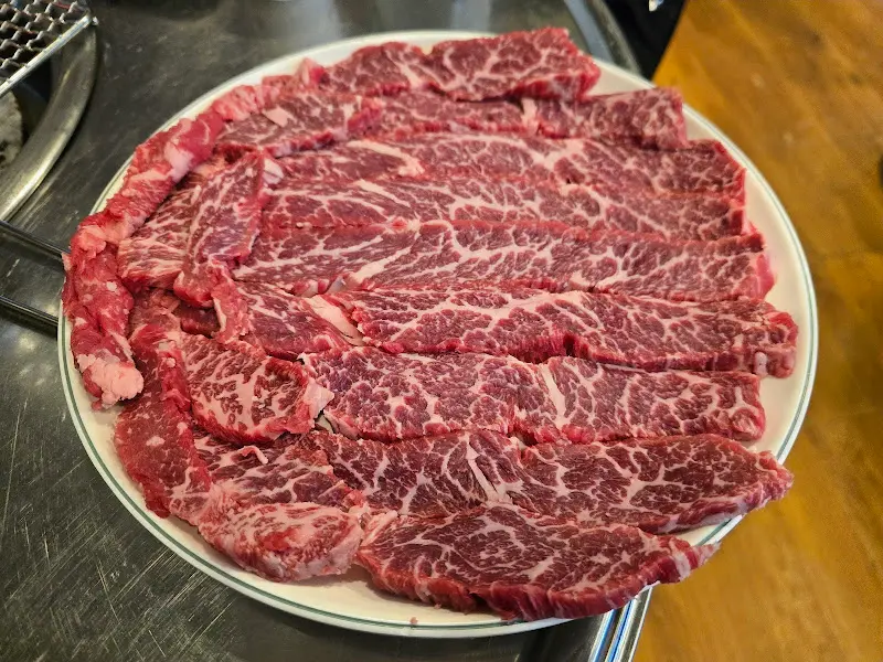 진갈비살 한 접시