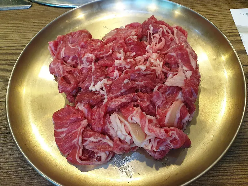 한우 불고기 클로즈업