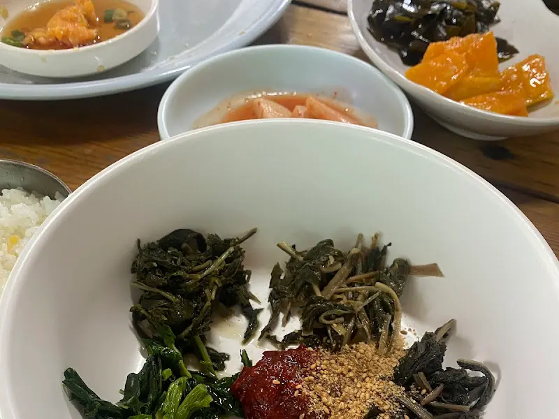 산채정식 한 상 차림