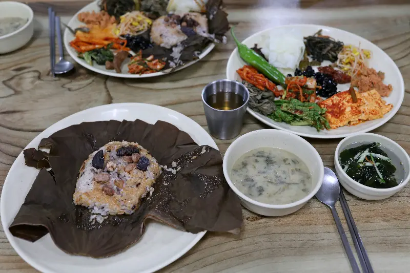연잎밥 한상차림