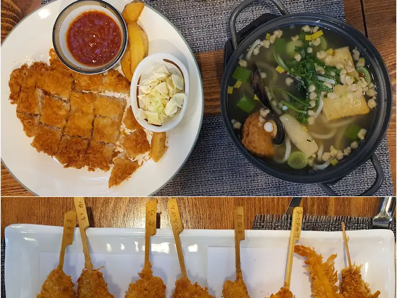 돈가스, 우동, 튀김