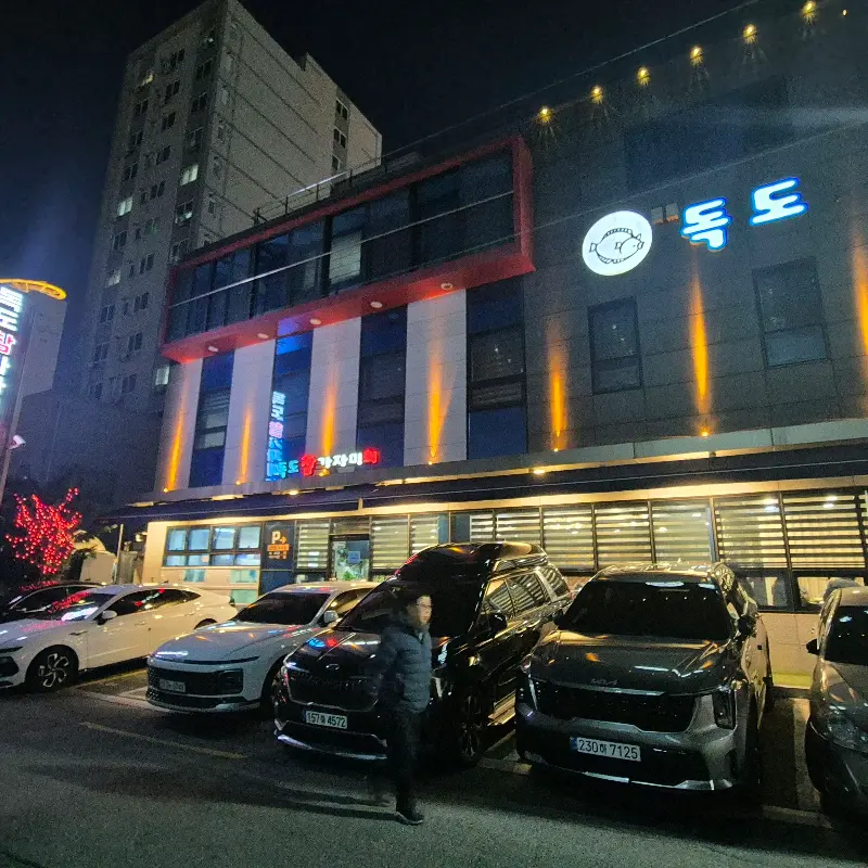 밤에 보는 독도참가자미