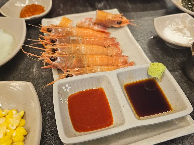 싱싱한 딱새우회 서비스