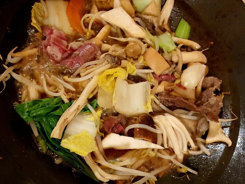 버섯과 소고기의 조화