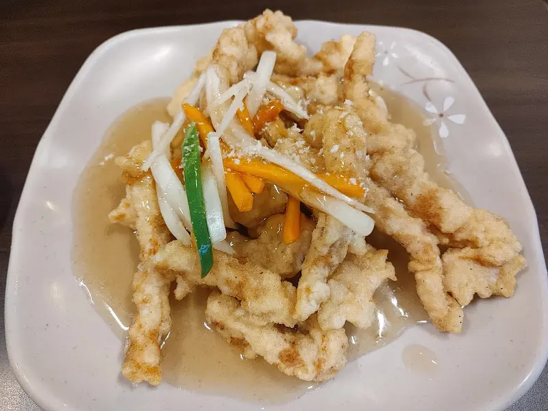 오로지짬뽕 탕수육 근접샷