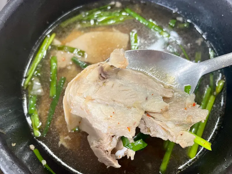 수육의 클로즈업