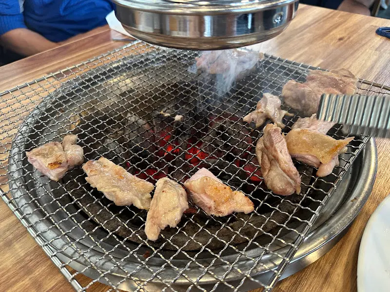 숯불닭갈비 굽기
