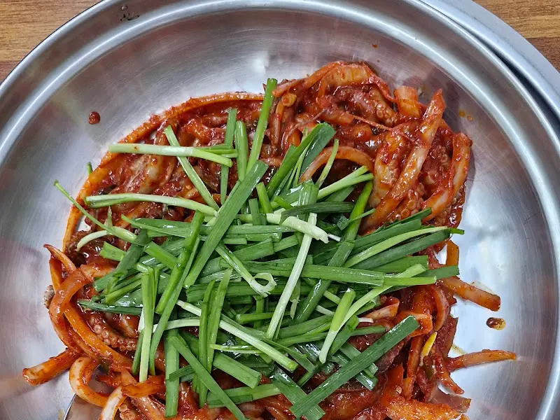 쭈꾸미 볶음 근접 사진