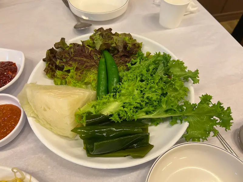 신선한 쌈 채소