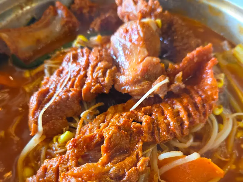 물갈비의 푸짐한 갈비