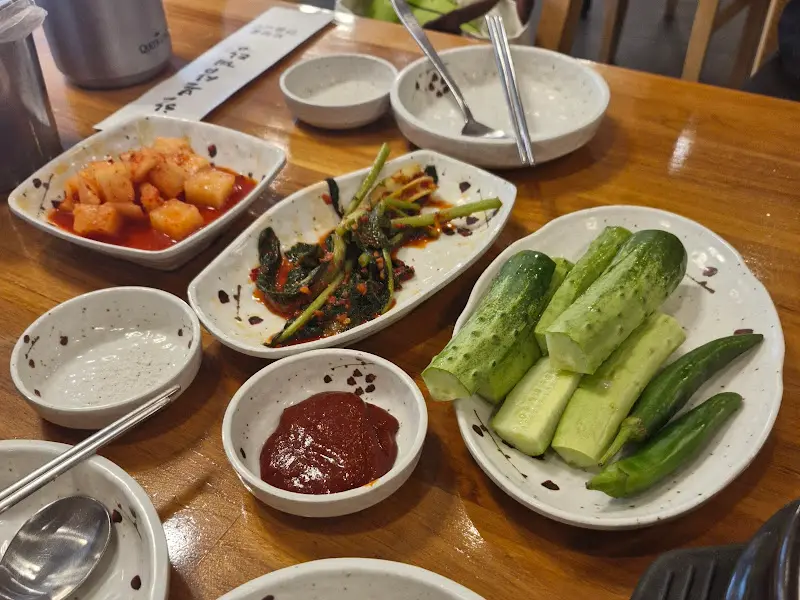 반찬 디테일 샷