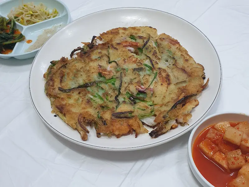 해물파전 단독샷