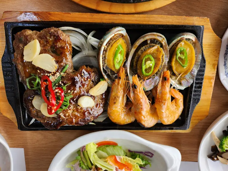 떡갈비와 전복, 새우