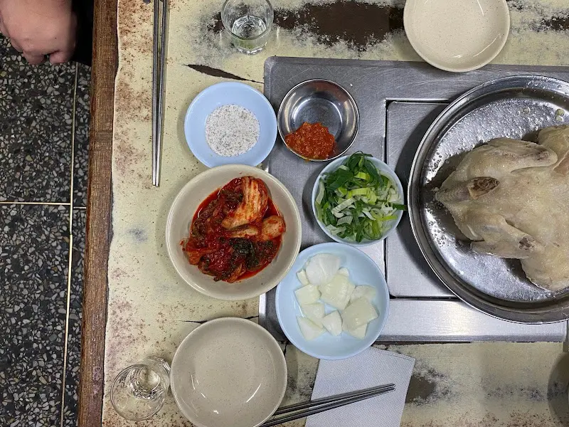 백숙 백반 한상 차림