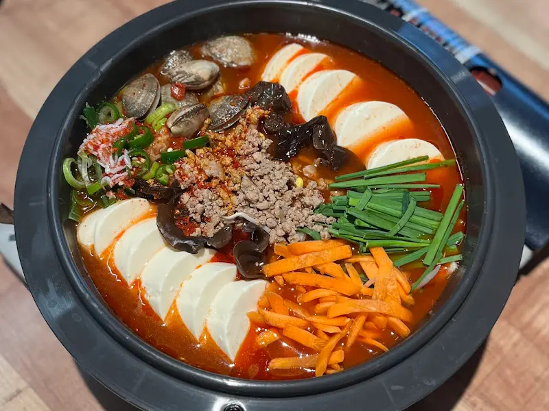 순두부전골 클로즈업