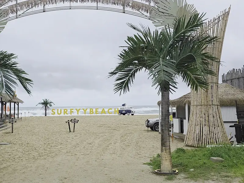 흐린 날씨의 서피비치