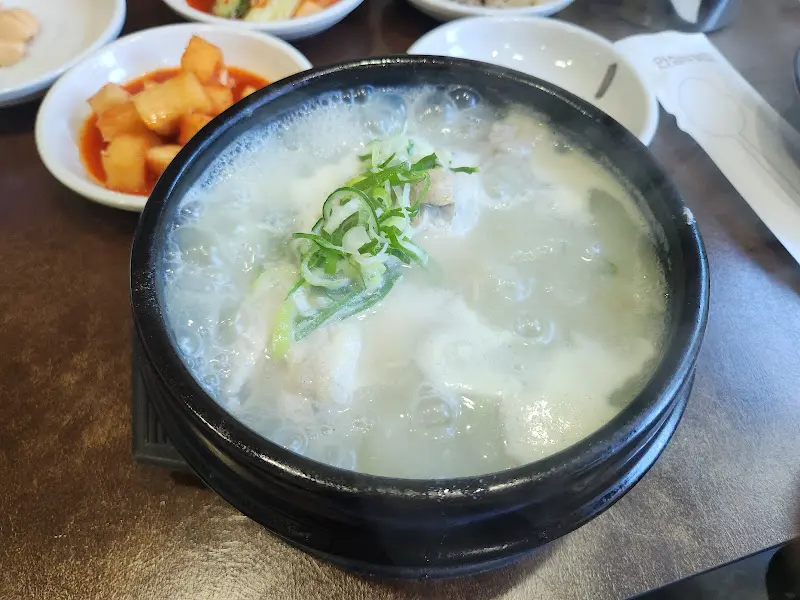 꽃밭식당 삼계탕 항공샷