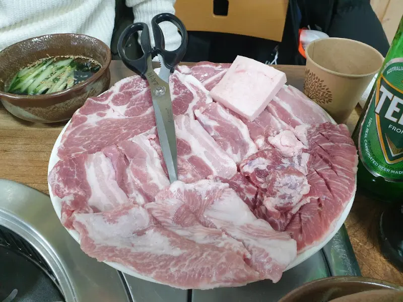 안동꿀돼지 삼겹살