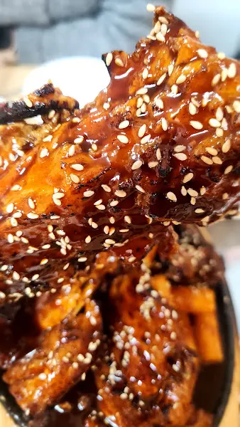 양념 뼈구이 근접 사진