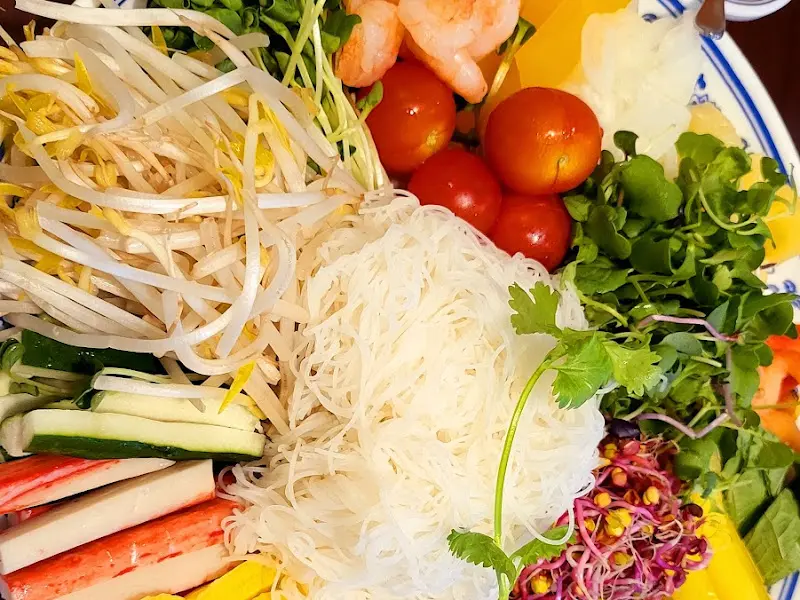 월남쌈 재료 근접샷