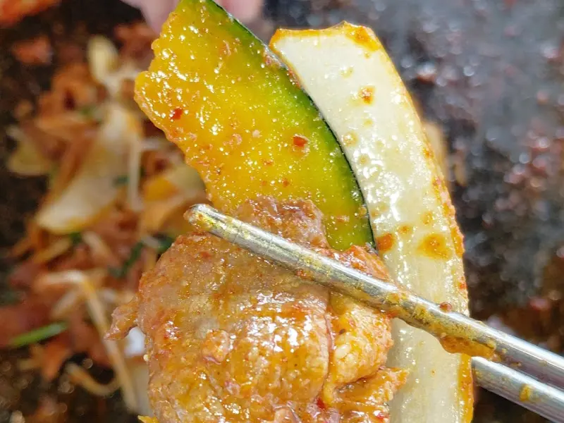 오리구이 클로즈업