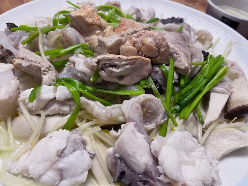 아귀수육 근접 촬영