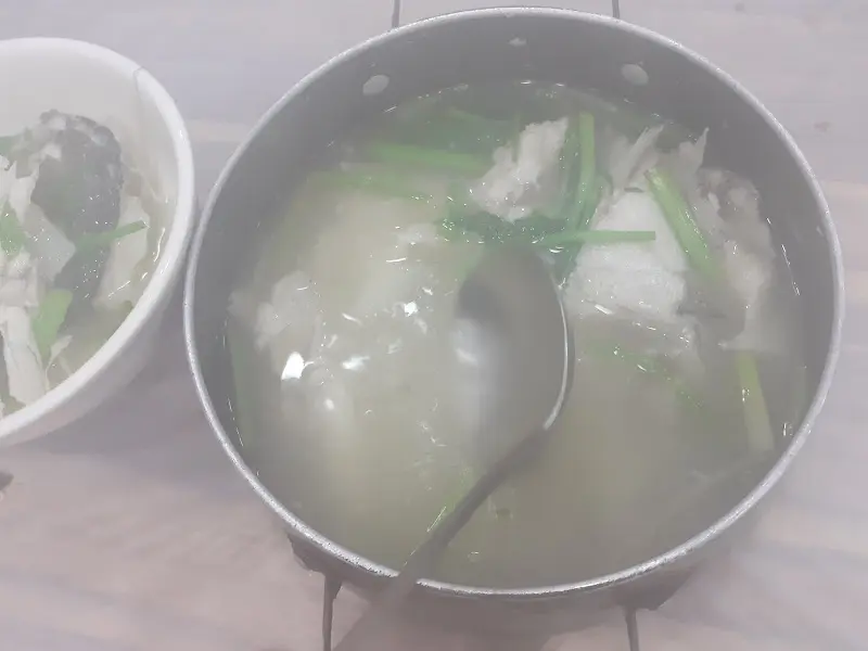 하얀 매운탕 조리 과정