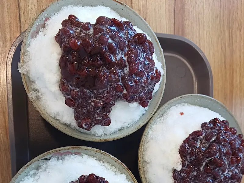 팥선생 팥빙수 근접샷