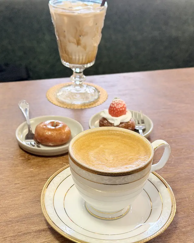 개성주악과 음료