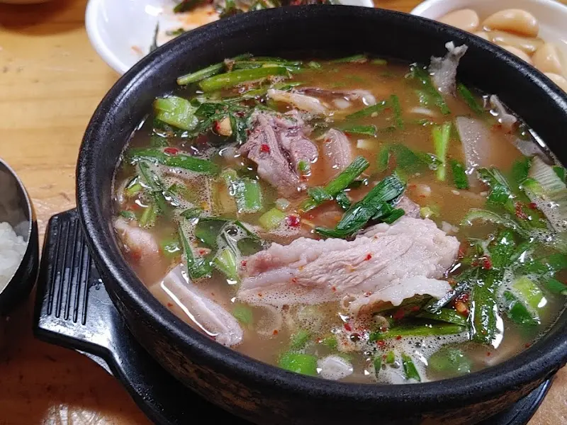 돼지국밥 근접샷