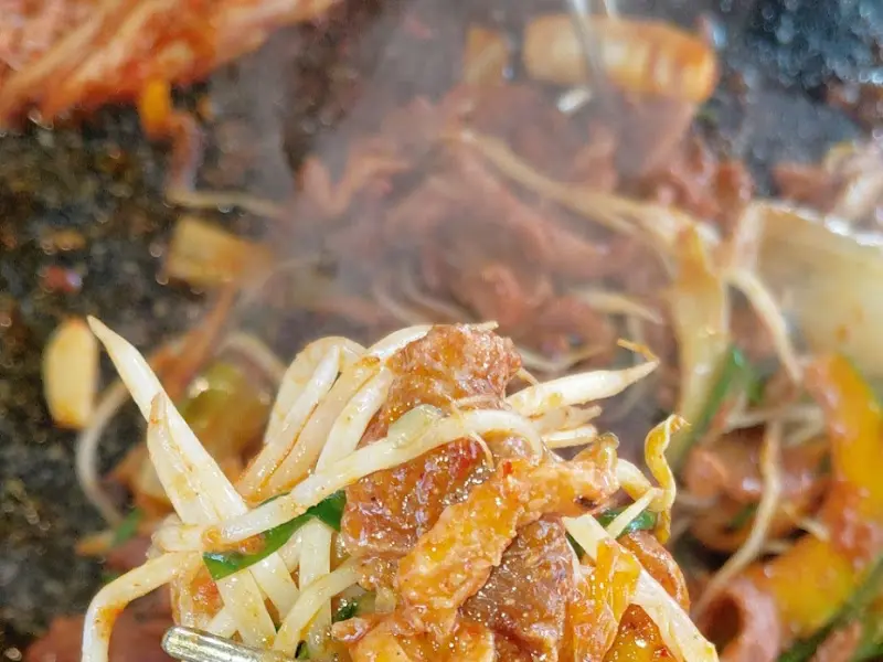 돌판 위 오리구이